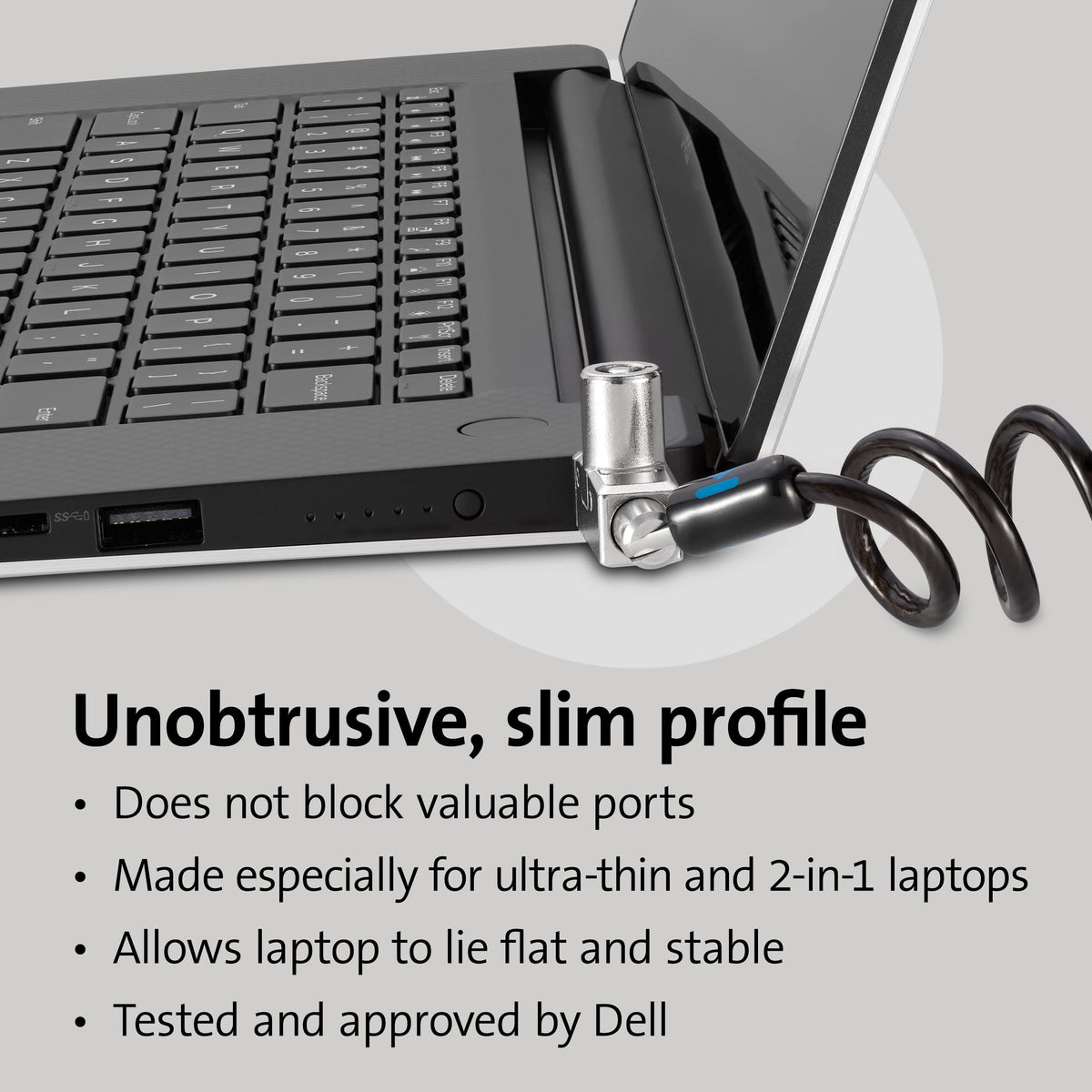 Kensington N17 Portable Keyed Laptop Lock for Dell and Alienware Laptops (K60511WW)