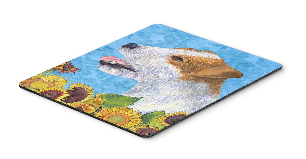 Caroline's Treasures SS4137MP Jack Russell Terrier in Summer Flowers Mouse Pad, Hot Pad or Trivet for Home Office Gaming Working Computers Laptop