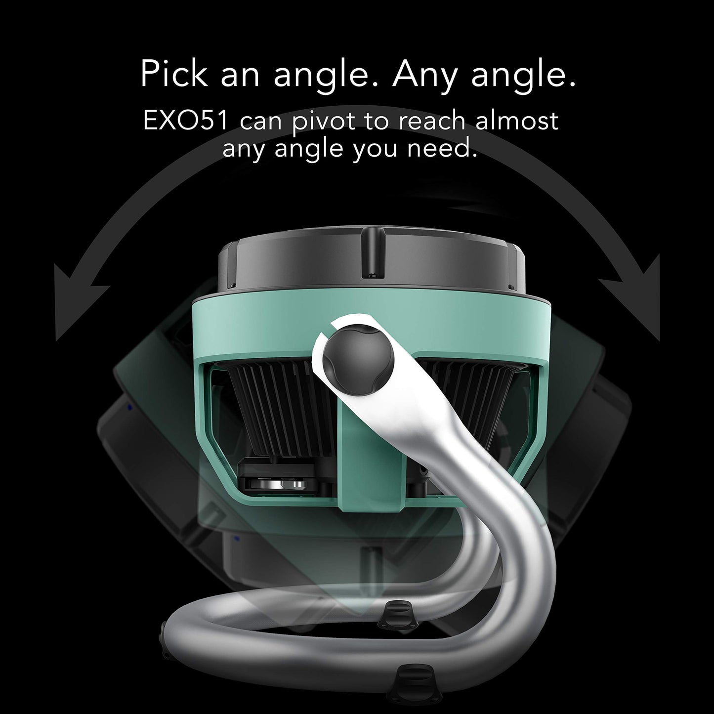 Vornado EXO51 Small Heavy Duty Air Circulator, 3-Speed High Velocity Shop Fan, Dustproof and Water-Resistant, Powerful Motor, Industrial High Impact