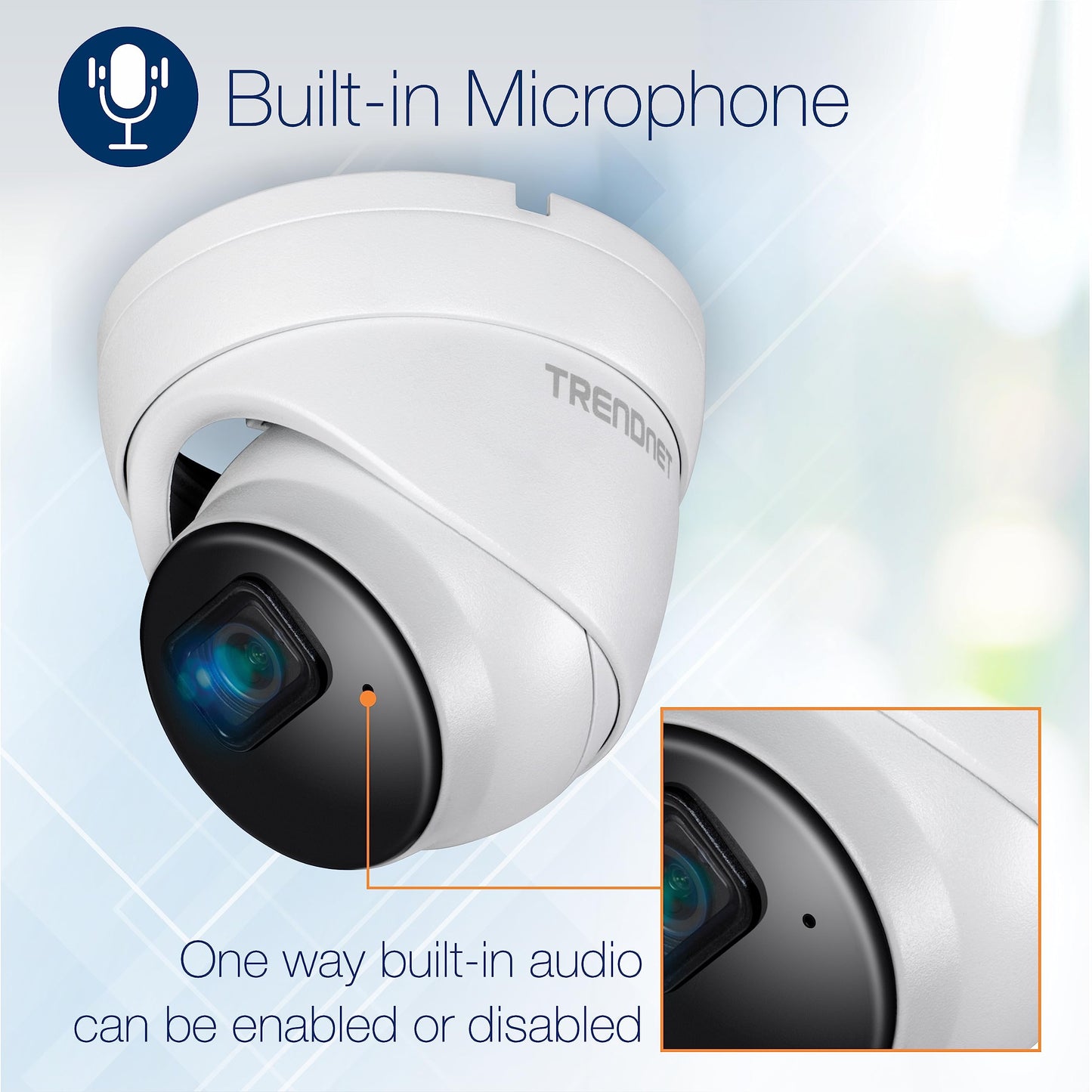 TRENDnet Indoor Outdoor 5MP H.265 PoE IR Fixed Turret Network Camera, IP66 Rated Housing, IR Night Vision up to 30m (98 ft.), Security Surveillance