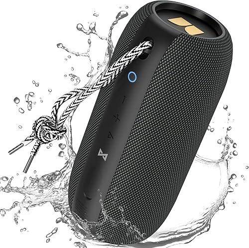 Monster S320 Bluetooth Speaker, 40W True Wireless,360° Stereo Sound Effect,IPX7 Waterproof, 32 Hour Playing Time,Suitable for Outdoor Portable