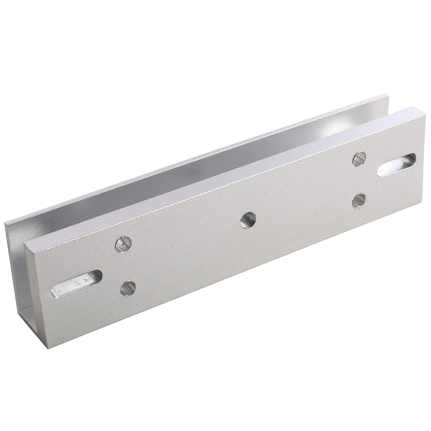 UHPPOTE Aluminum Alloy U-Shape Bracket for 600lbs Magnetic Lock Frameless Glass Door