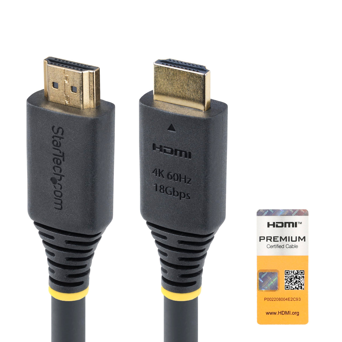 StarTech 20ft High Speed HDMI Cable, 4K 60Hz, 18Gbps, Certified