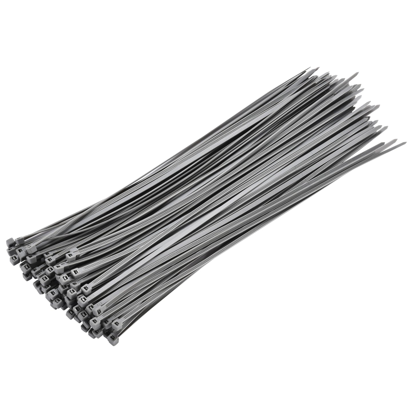 Bolt Dropper Zip Ties Pack of 100-12'' Gray Heavy Duty Cable Ties - 40lb Strength Self-Locking Nylon Wire Ties - Weather-Resistant Zip Tie for Cable