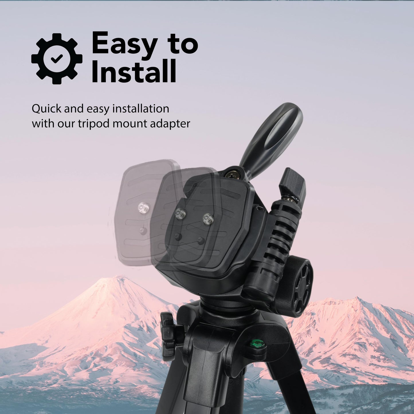 Foto&Tech 2 Pieces 44mm Tripod Quick Release Plate, Camera Adapter for Tripod with 1/4"-20 Screw Replacement for DSLR Cameras Smartphones Camcorders