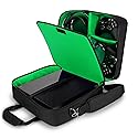 USA Gear Console Carrying Case Fits Xbox One, Series S, Xbox 360 - Travel Case with Water Resistant Exterior, Customizable Accessory Storage