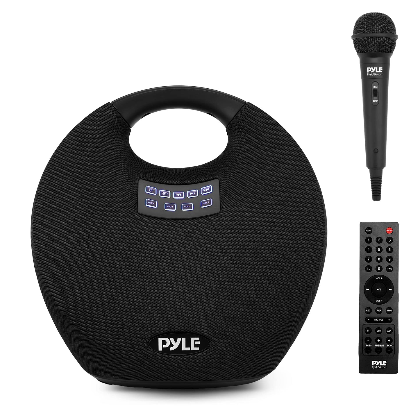 Pyle Portable Waterproof Bluetooth Speaker - 280 Watt Max Output Power, Wireless Music Streaming, Rechargeable Battery, MP3/WMA/FLAC Digital Audio