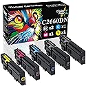 Colorprint High-Yield Compatible Toner Cartridge for Dell C2660dn C2665dnf Printers, 2 Black + 3 Color, 6000 Pages Black, 4000 Pages Color, Replaces