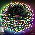 Haili 105FT 300 LED Christmas Lights Outdoor Waterproof, 8 Mode Connectable String Lights for Christmas Tree, Wedding, Party, Patio, House Christmas