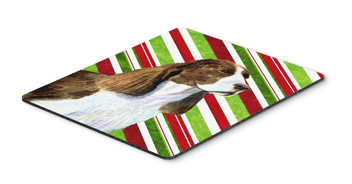 Caroline's Treasures SS4582MP Springer Spaniel Candy Cane Holiday Christmas Mouse Pad, Hot Pad or Trivet for Home Office Gaming Working Computers