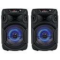 Technical Pro (2) BOOMPACK8 8" Powered Wireless Rechargeable Bluetooth Speakers