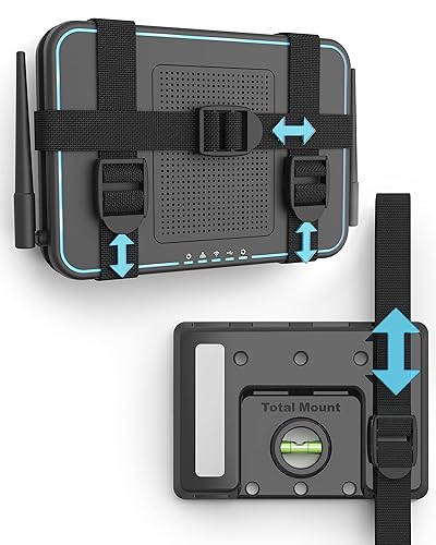 TotalMount Universal Mount for Electronics - Adjustable and Secure Wall Mount for Your Cable Box, Router, Modem, Wi-Fi Devices, DVR, and More