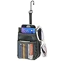 High Road Air Vent Mount Car Cell Phone Holder with Soft Lined Back Pocket and Front Mesh Storage Pocket