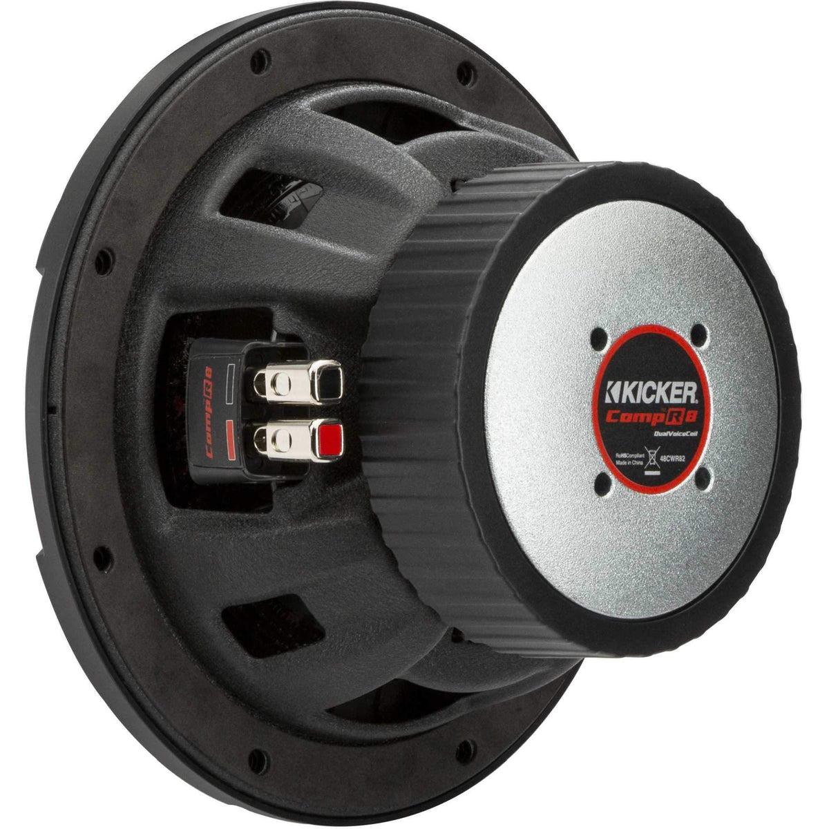 KICKER 48CWR82 CompR 8" Subwoofer, DVC, 2-ohm