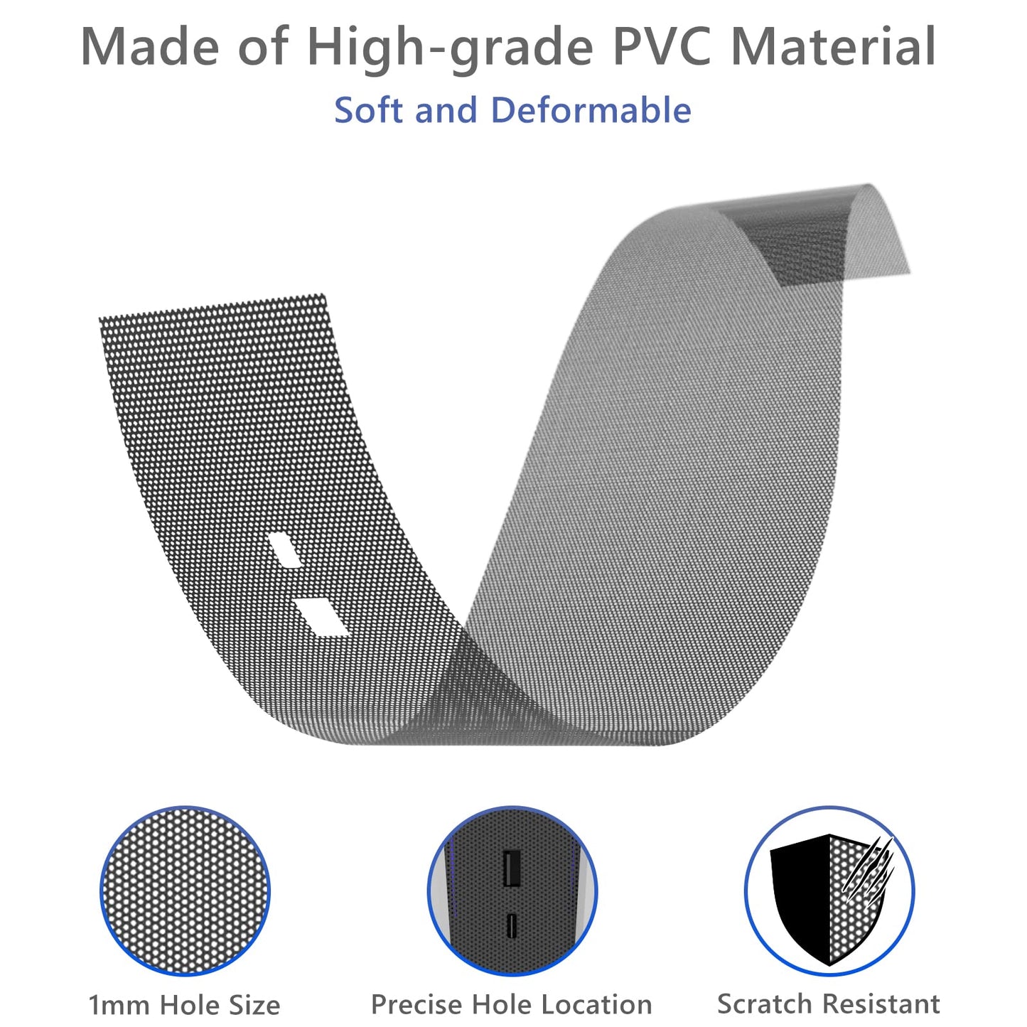 Dust Cover Net for PS5 Console, PS5 Heatsink Barrier Pets Hair Anti-dust Cover Dustproof for Playstation 5 Optical Drive Version/Digital Version Game