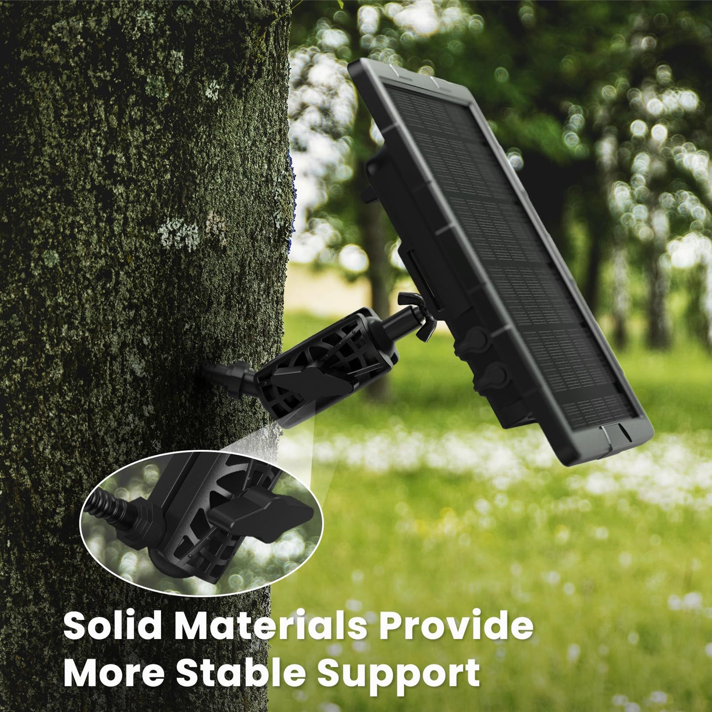 ORIPIK Adjustable Trail Camera Tree Mount: Game Camera Outdoor Mounting Bracket Holder with Double 360° Swivel Tilt Ball Joints, 1 Pack