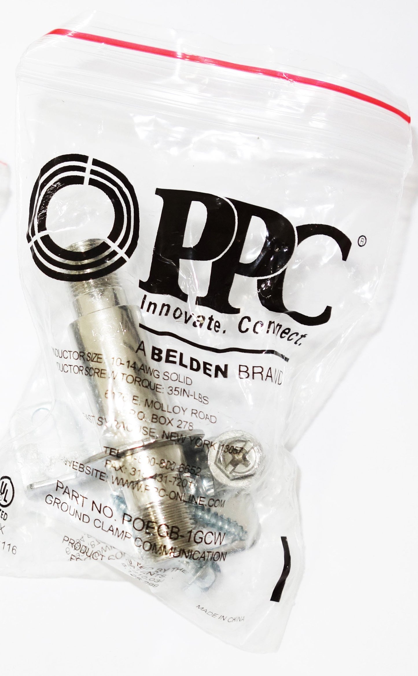 2-Pack Belden PPC POEGB-1GCW Ground Block with Integrated MoCA PoE Filter