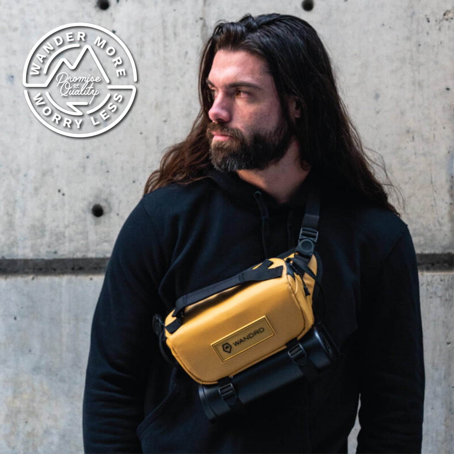 WANDRD ROGUE V1 3L Sling: Compact Camera Sling and Crossbody Bag with Fast Access, 3-Way Carry- Lightweight Everyday Bag Great for Travel