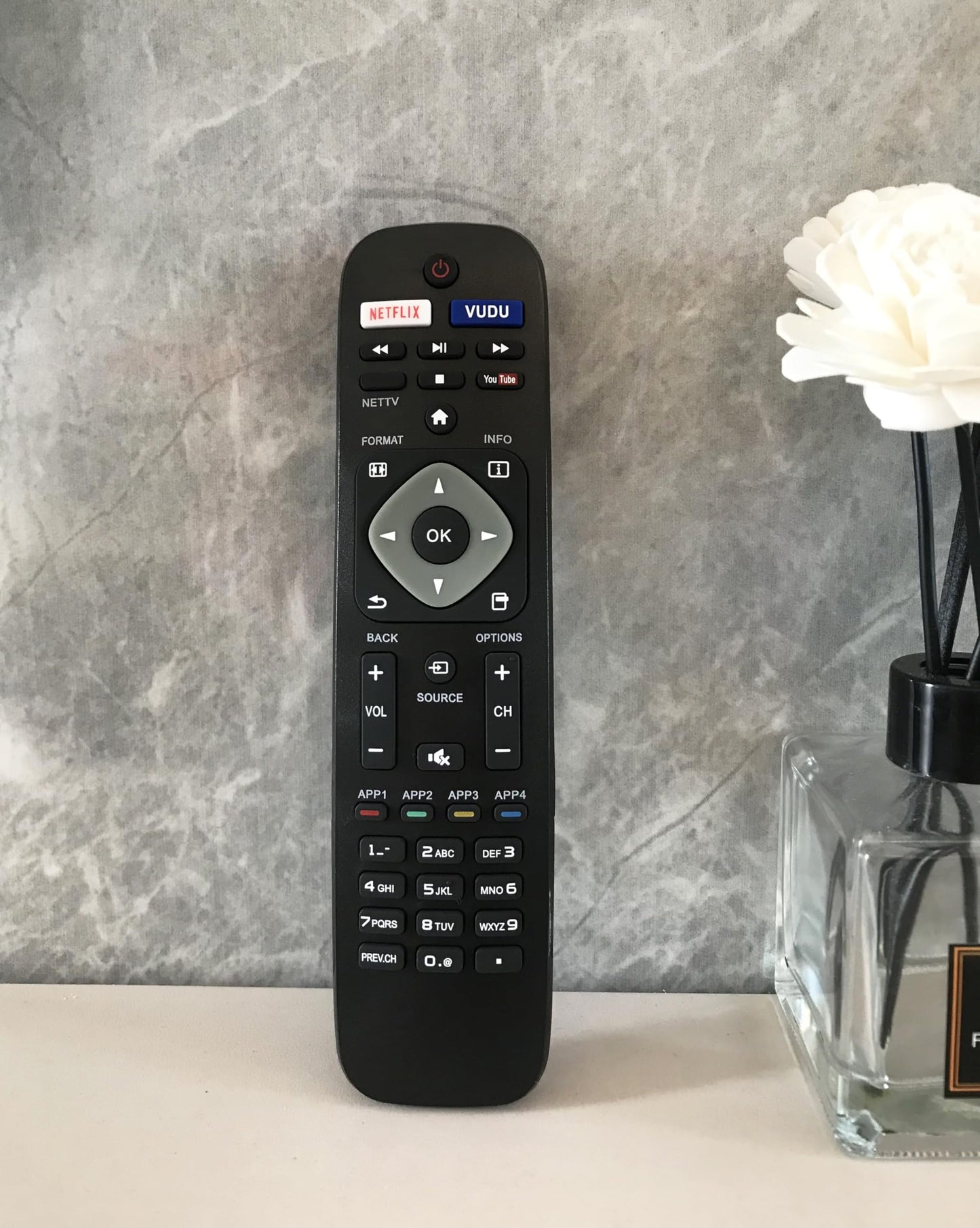 Replacement Remote Control for Philips 29PFL4908/F7 32PFL4908/F7 39PFL2608/F7 46PFL3608/F7 46PFL3908/F7 55PFL6902/F7 65PFL6601/F7 65PFL6601/F7