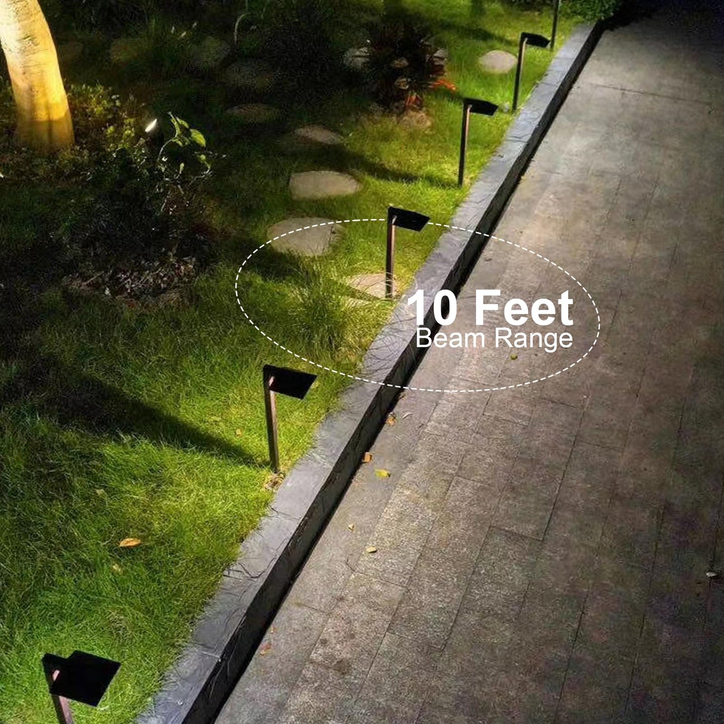 GOODSMANN Low Voltage Landscape Path Lights 0.6W LED Sidewalk Landscape Lighting 22 Lumen Outdoor Electric Walkway & Pathway Lights Wired Bronze