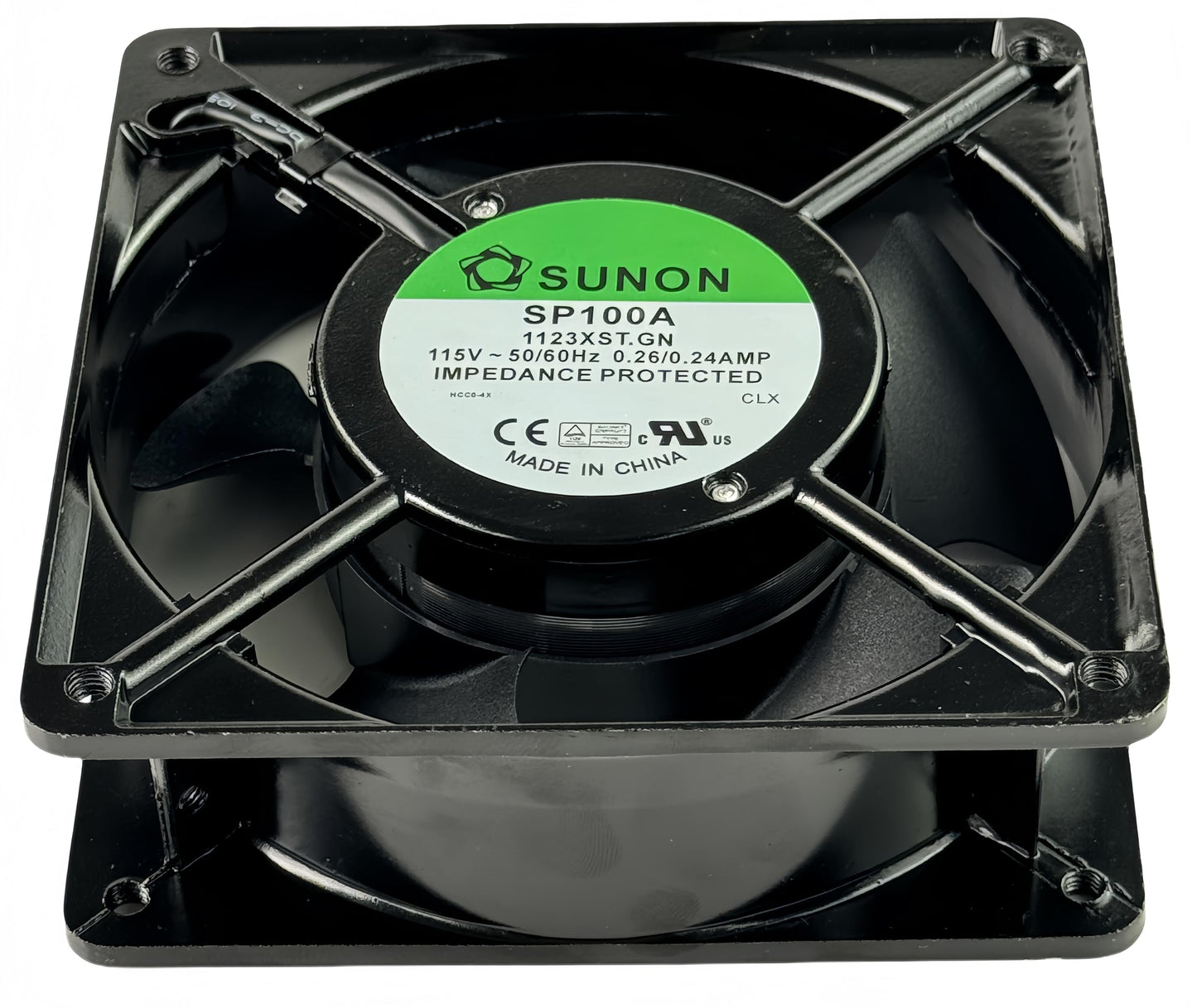 for Sunon SP100A-1123XST.GN 115V AC 120x120x38mm Cooling Fan 50/60Hz 0.26/0.24A AC Axial Fan 50 dB 1800 RPM 2-Pin