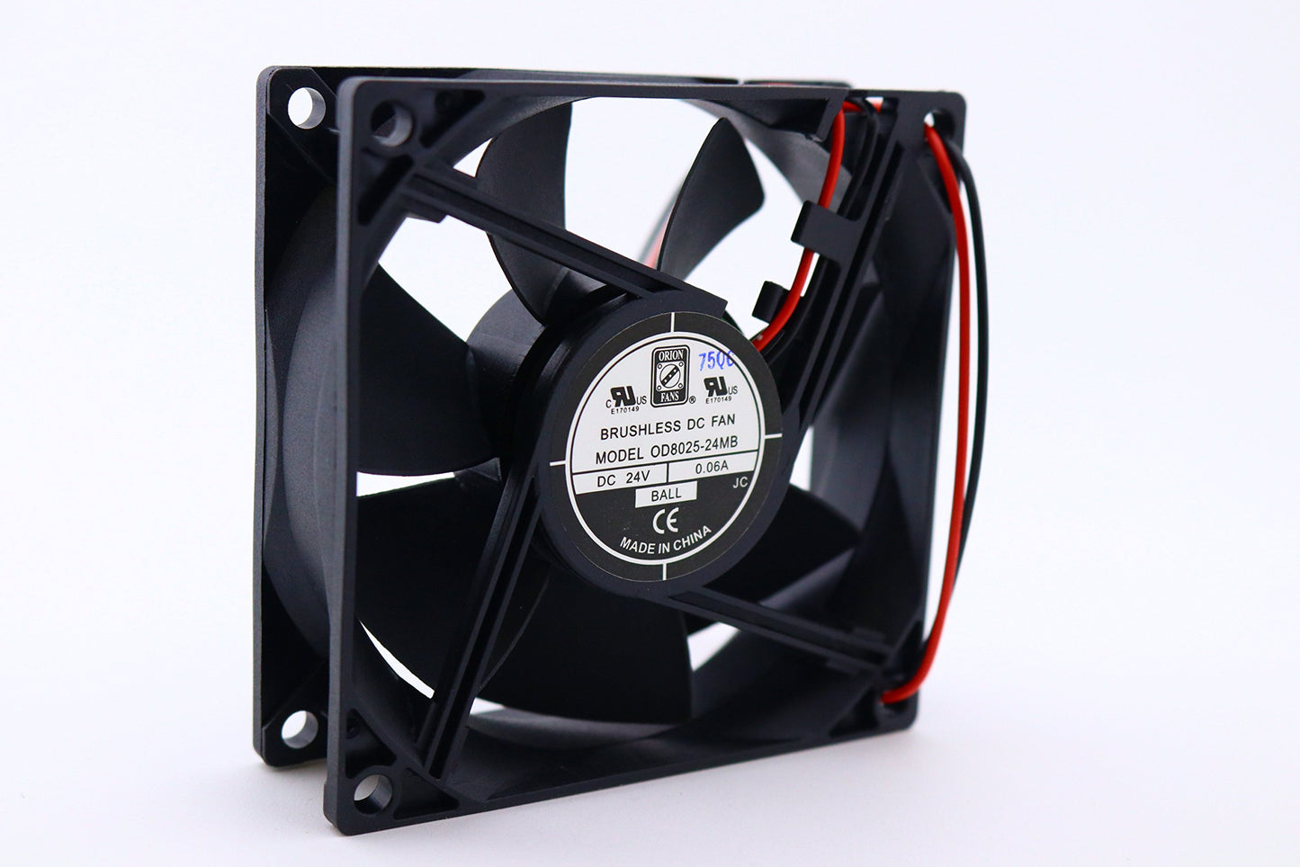 Fans Fan 80x25 24VDC Ball Wire 31cfm 28dBA (1 piece)