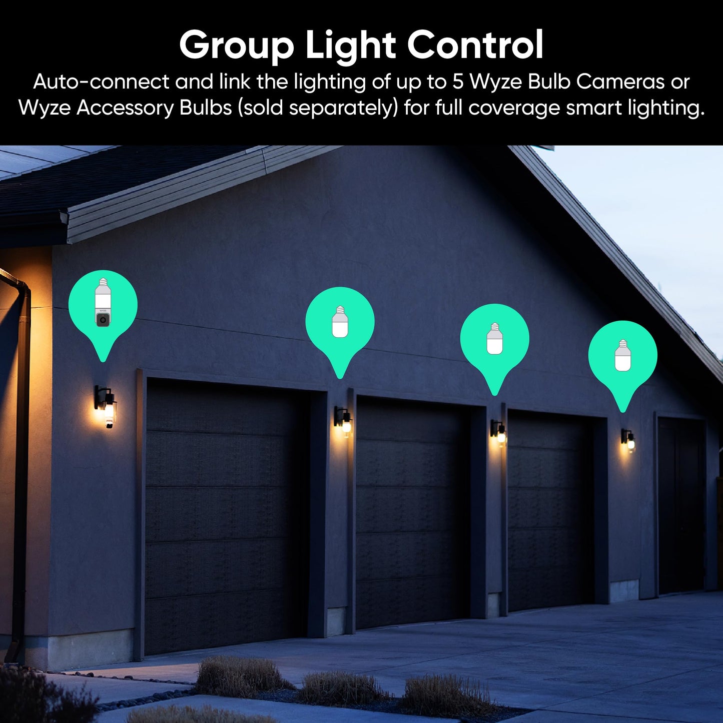 WYZE Accessory Bulb (WYZE Bulb Cam Required), Dimmable 800 Lumens LED Bulb, Soft White 3000K, E26 Base, Bluetooth Connection only (no Wi-Fi