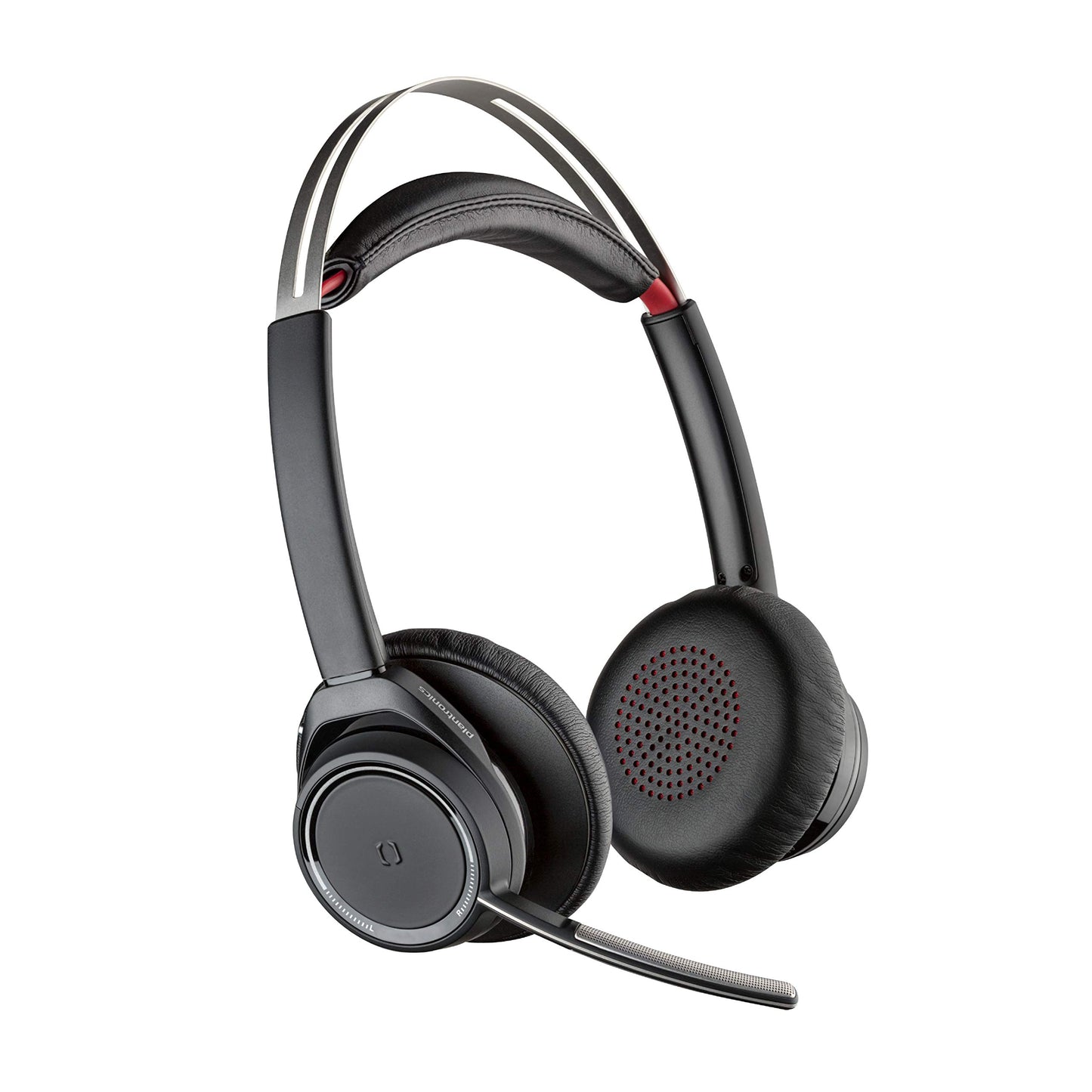 Plantronics - Voyager Focus UC (Poly) - Bluetooth Dual-Ear (Stereo) Headset with Boom Mic - USB-A Compatible with PC and/or Mac - Active Noise…