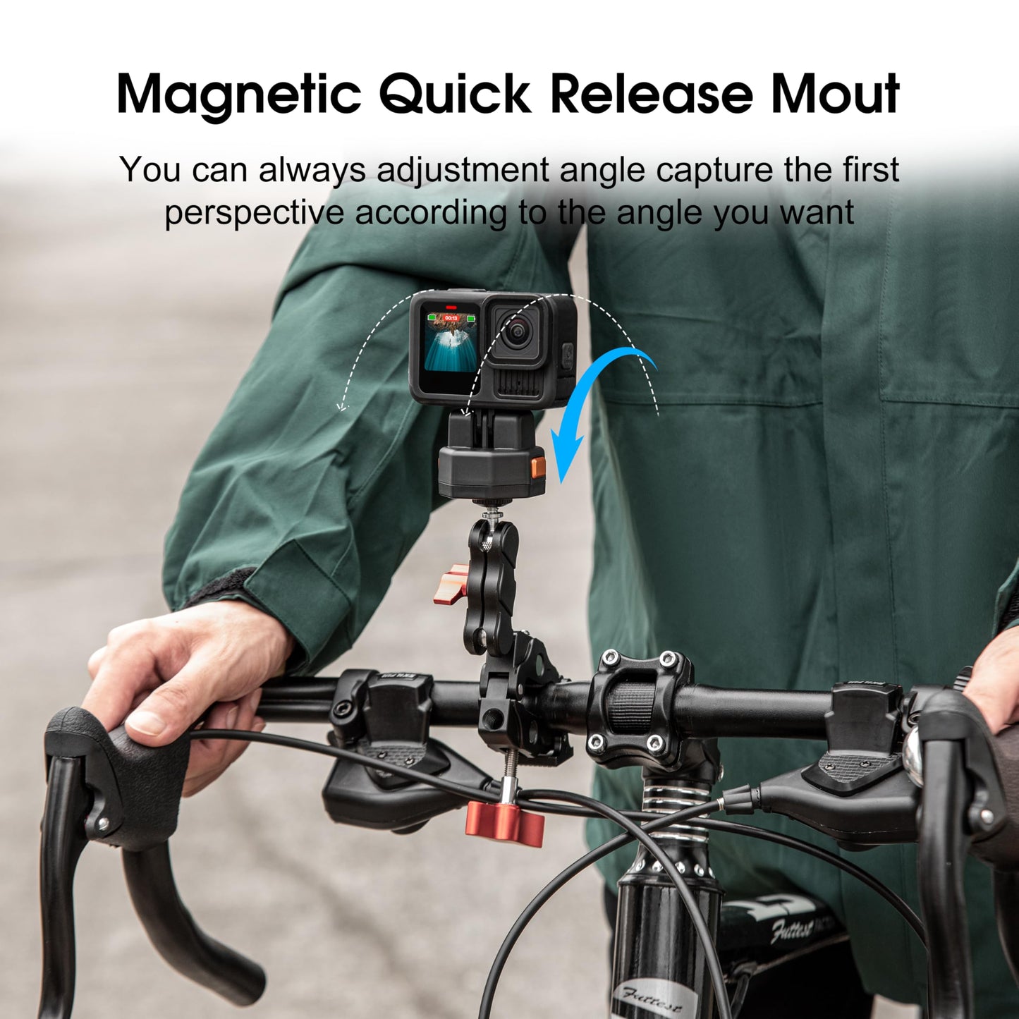 Magnetic Quick Release Plate Kit for Insta 360 Go Ultra for Gopro Hero 13 12 11 10 9 8 Accessories Claw Camera Tripod QR Mount Adapter, Quick Setup
