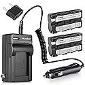 Kastar Charger and 2 Battery Replacement for Sony DCR-VX1000 NP-F570 CCD-TRV58 CCD-TRV615 CCD-TRV62 CCD-TRV66 CCD-TRV67 CCD-TRV68 Camcorders