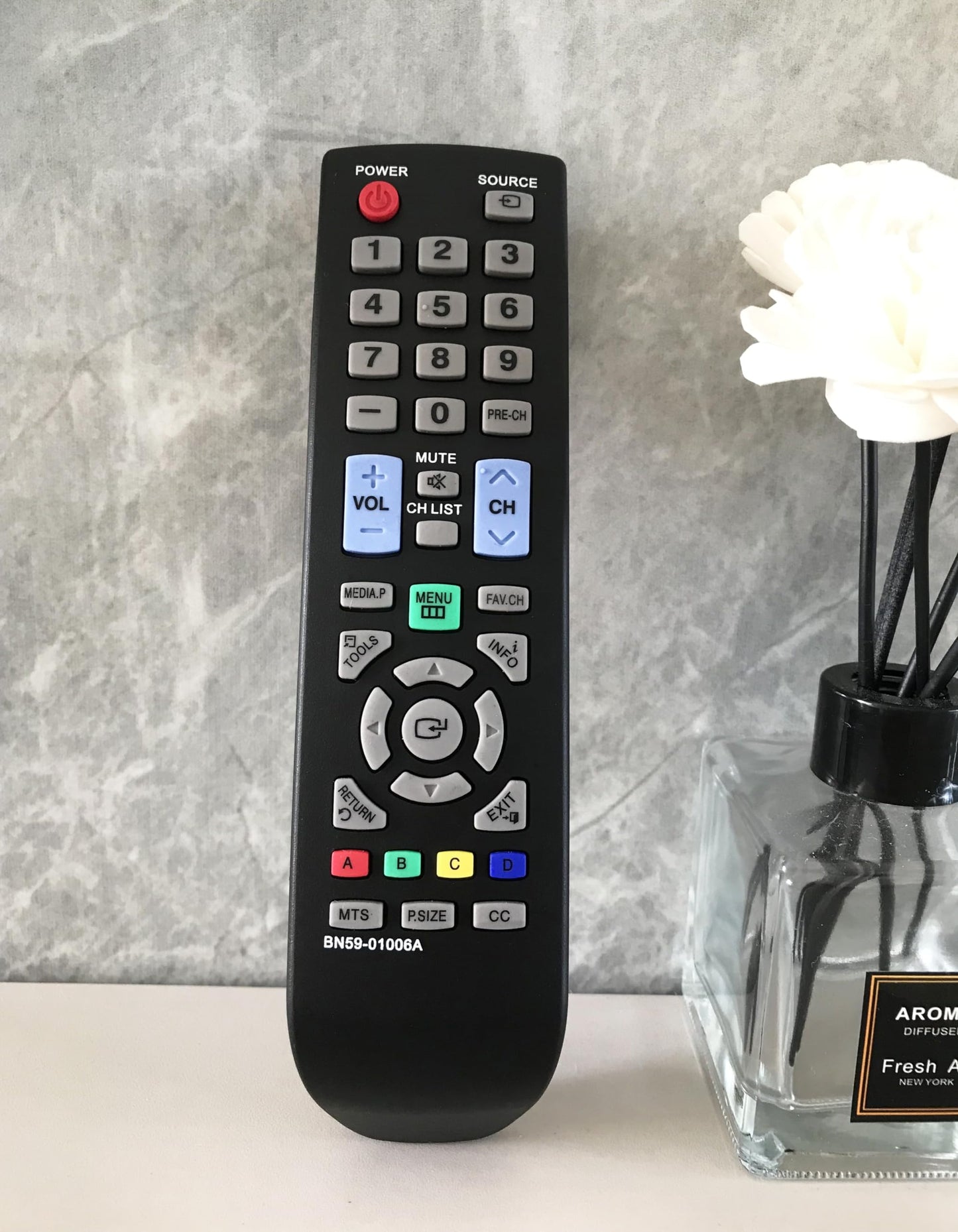 Replacement Remote Control for Samsung LN32C350 PN59D530 LN32D403 LN32D405E5DXZA Smart LCD TVs