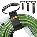 Wrap-It Storage Easy-Carry Straps - Assorted 3-Pack Black - Hook and Loop Straps with a Carrying Handle for Garden Hose, Extension Cord, Cable