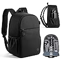 llano Compact Camera Backpack for DSLR/SLR/Mirrorless,Photography Bag with Laptop Slot (for 14" MacBook) & Tripod Holder, Ideal for Travel & Outdoor