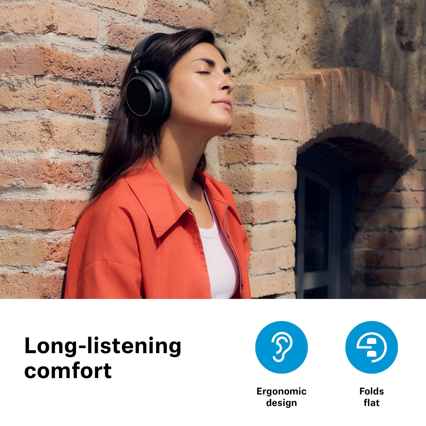 Sennheiser ACCENTUM Wireless Bluetooth Headphones - 50-Hour Battery Life, Audio, Hybrid Noise Cancelling (ANC), All-Day Comfort and Clear Voice…