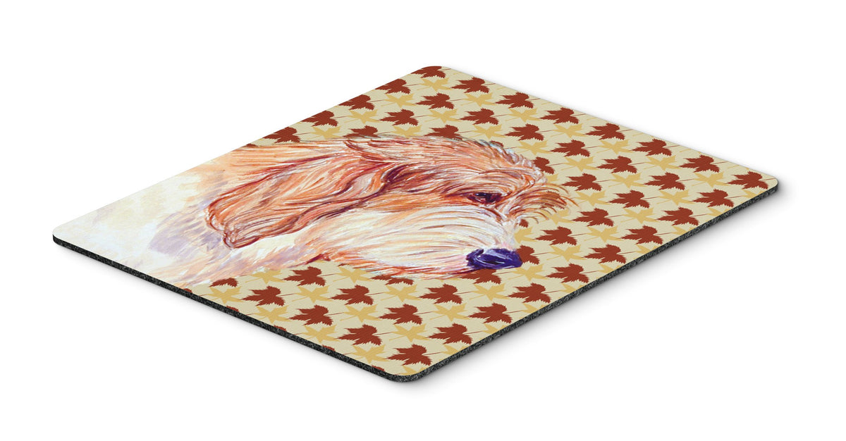 Caroline's Treasures LH9127MP Petit Basset Griffon Vendeen Fall Leaves Portrait Mouse Pad, Hot Pad or Trivet for Home Office Gaming Working Computers