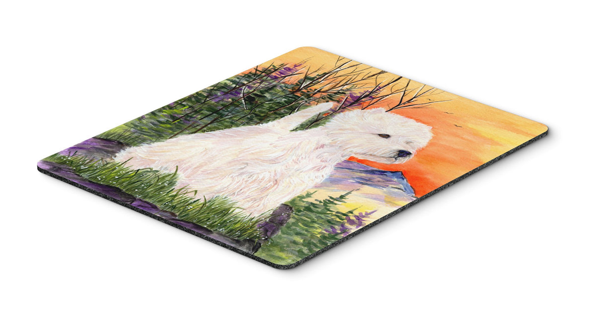 Caroline's Treasures SS1013MP Westie Mouse Pad, Hot Pad or Trivet for Home Office Gaming Working Computers Laptop Mouse Mat,Washable Large Mousepad