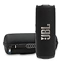 JBL FLIP 7 (Black) Waterproof Portable Speaker Bundle with X-Halo Hardcase (Black)