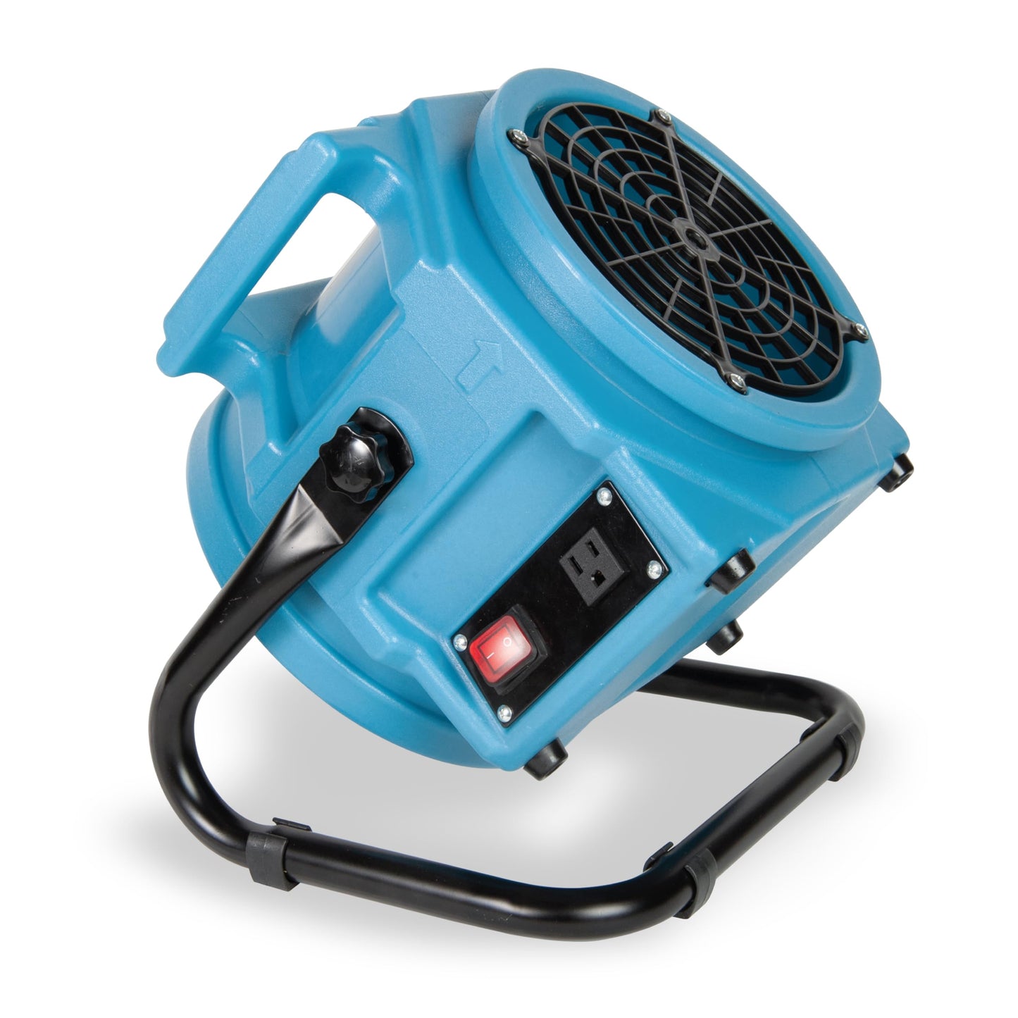 PURAERO PA-250-HS-AF Compact Air Mover Axial Blower Floor Fan - 1/4 HP, 1050 CFM, Carpet Dryer, High Velocity 360° Rotation - Efficient Drying