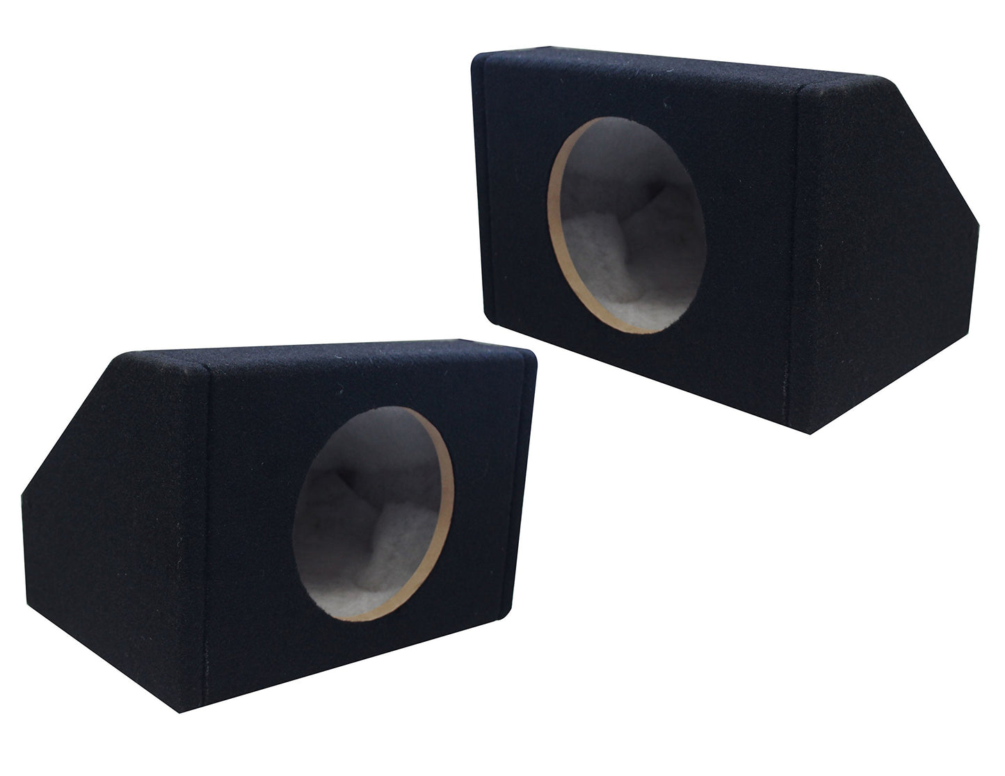 Absolute USA 6.5PKB 6.5" Angled/Wedge Box Speakers, Set of Two (Black)