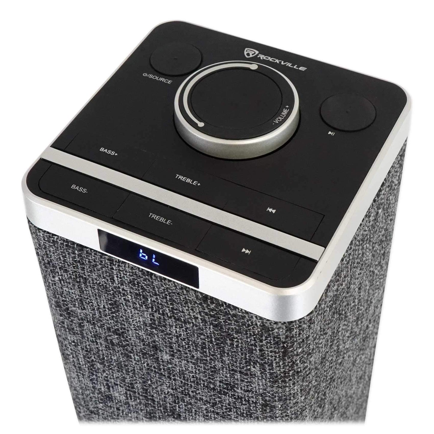 Rockville ONE-Tower 200W Peak / 60W RMS All-in-One Tower Bluetooth Speaker System, HDMI ARC, Optical, RCA, USB Playback, for Home Theater and Music