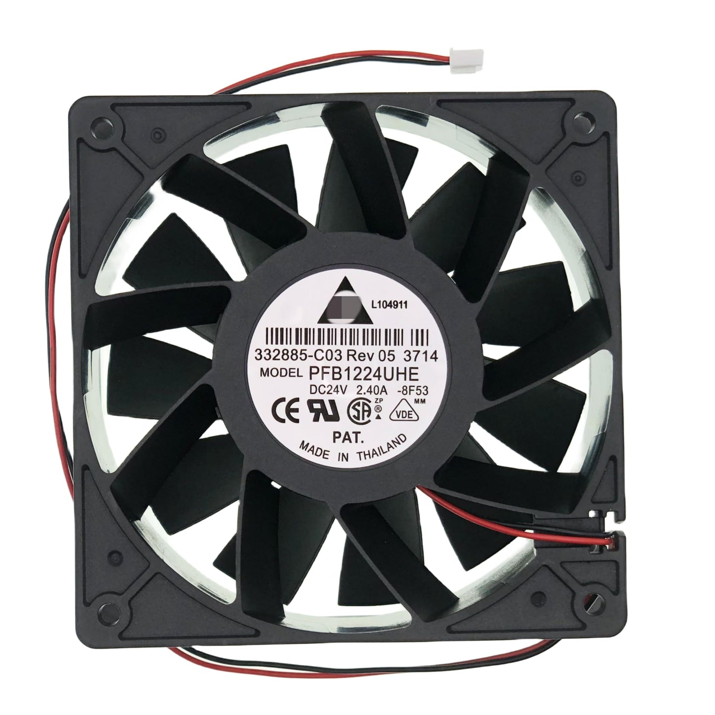 LEYEYDOJX for PFB1224UHE DC BRUSHLESS Fan, DC 24V 2.40A 12CM Size :120×120×38mm,2-pin 2-Wire Inverter Cooling Fan.