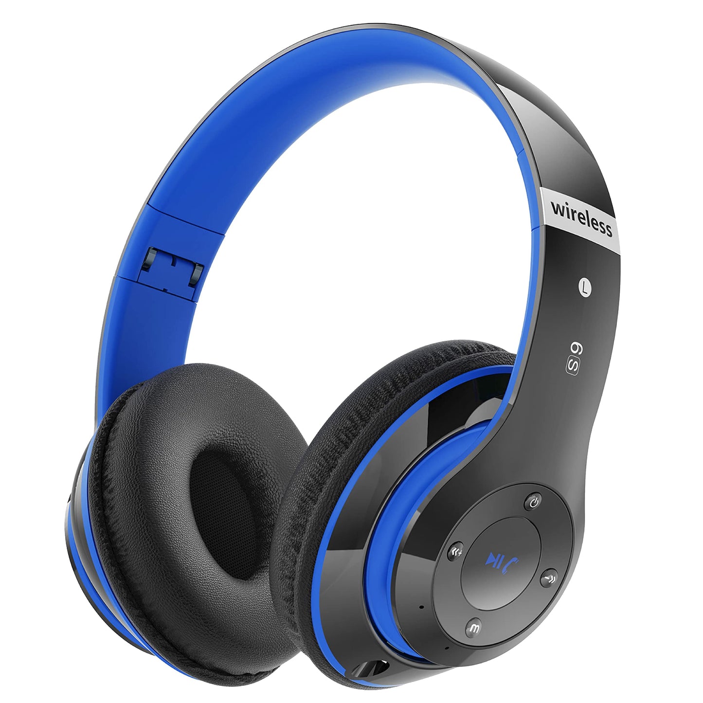 Falebare Bluetooth Headphones Over Ear, 6S Foldable Wireless Headphones with 6 EQ Modes, 40 Hours Playtime HiFi Stereo Headset with Mic, Soft Ear…