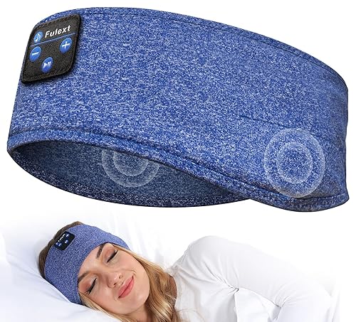 Fulext Sleep Headphones Bluetooth Headband,Sleeping Headphones Sports Headband, Long Time Play Sleeping Headsets with Built in Speakers Perfect…