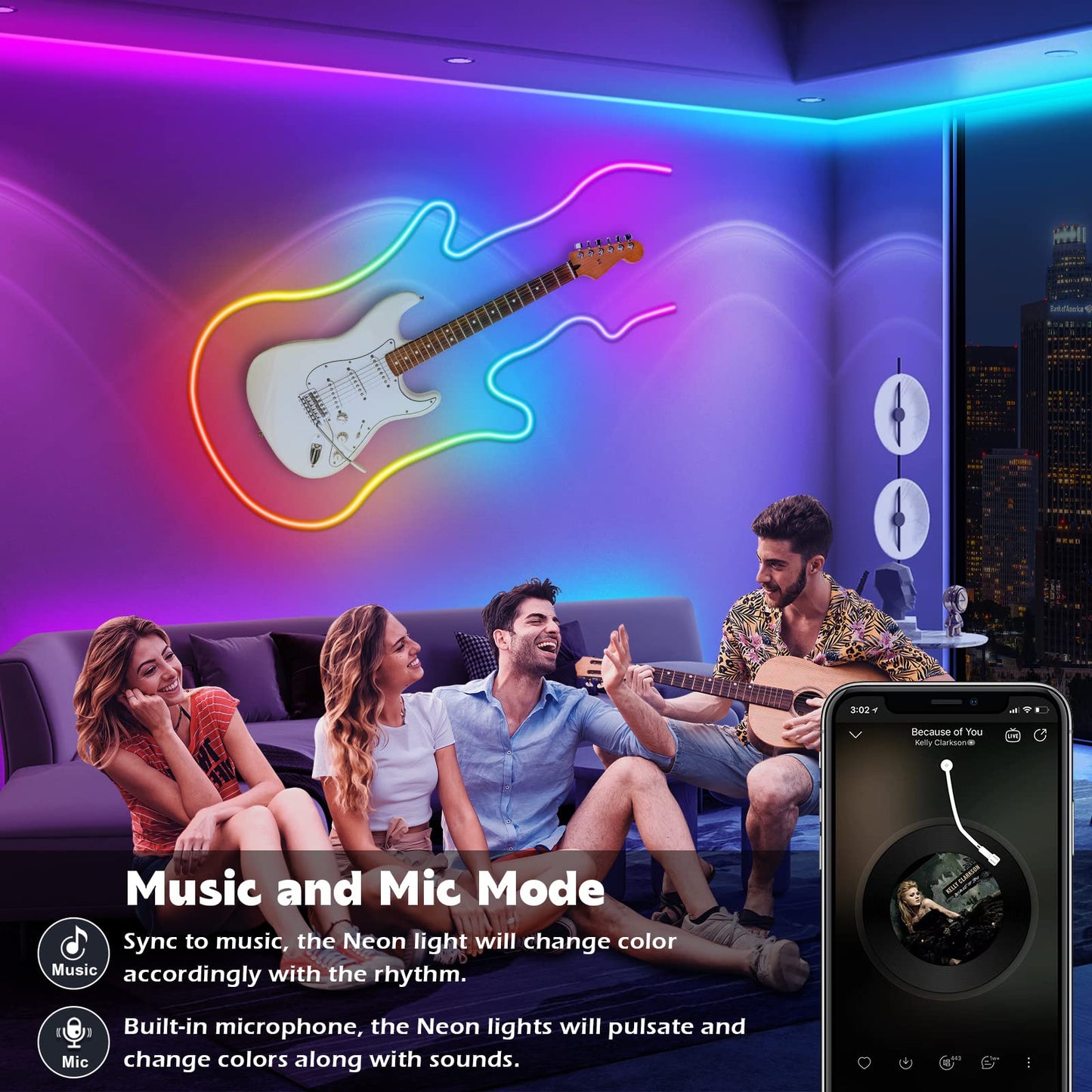 AILBTON 20Ft Neon Rope Lights,Flexible Led Rope Lights Control with App/Remote,Multiple Modes RopeLights,IP65 Outdoor RGB Led Neon Lights NonWater