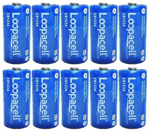 LOOPACELL CR123A 123 3V Lithium 10 Batteries