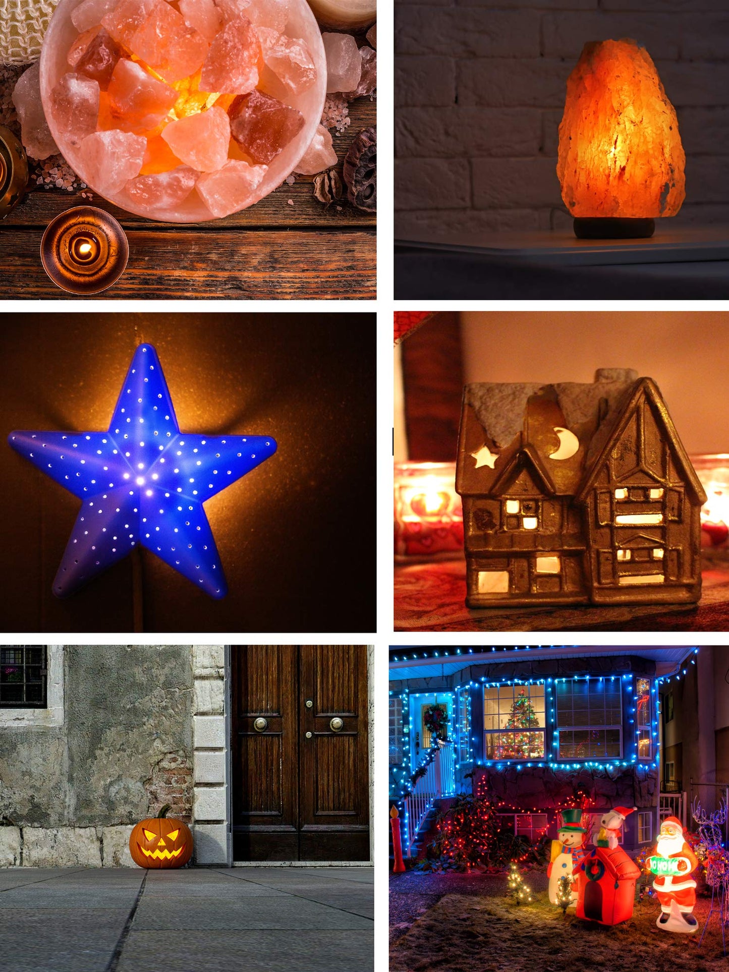 Mandala Crafts 120v 7w Night Light Bulbs Dimmable Himalayan Salt Lamp Bulbs - 12 C7 Bulbs E12 Small Bulbs for Christmas Village Light Bulbs Inflatable
