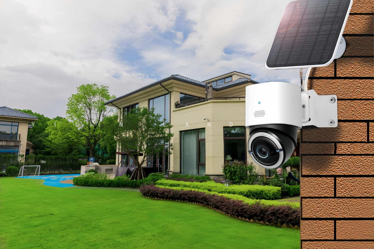 CTXSumTec Heavy-Duty Corner Security Camera Bracket - Weatherproof White Metal Mount for Outdoor Surveillance Systems | Compatible with Exterior