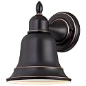 Westinghouse 6204300 Wall Lantern, 1-Pack, Amber Bronze