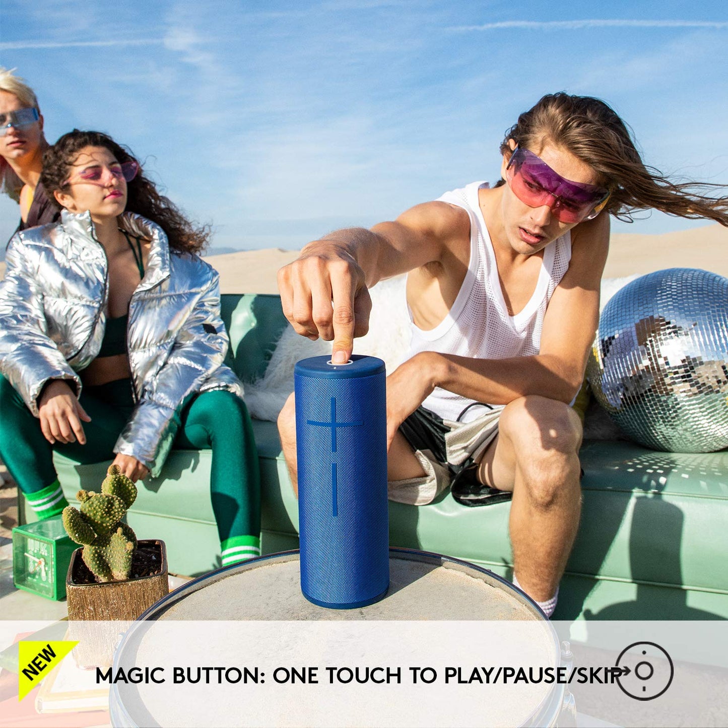 Ultimate Ears MEGABOOM 3 Portable Wireless Bluetooth Speaker (Powerful Sound + Thundering Bass, Bluetooth, Magic Button, Waterproof, Battery 20 Hours)