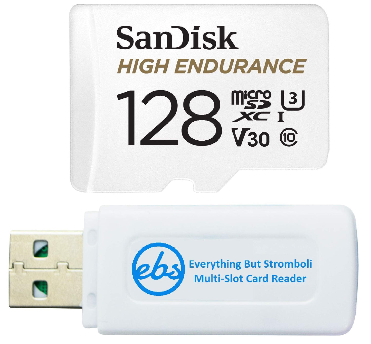 SanDisk MicroSD High Endurance 128GB Memory Card Works with Wyze Cam v3 Pro, Wyze Cam Outdoor v2 Smart Camera (SDSQQNR-128G-GN6IA) Bundle with (1)